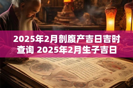 2025年2月剖腹产吉日吉时查询 2025年2月生子吉日