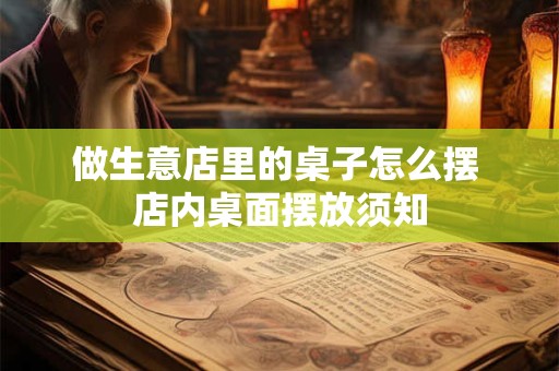 做生意店里的桌子怎么摆 店内桌面摆放须知