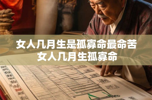 女人几月生是孤寡命最命苦 女人几月生孤寡命