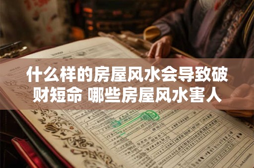 什么样的房屋风水会导致破财短命 哪些房屋风水害人害己