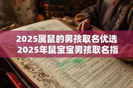 2025属鼠的男孩取名优选 2025年鼠宝宝男孩取名指南