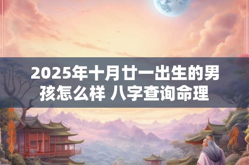 2025年十月廿一出生的男孩怎么样 八字查询命理 2025年十月廿一出生的男孩怎么样 八字查询命理