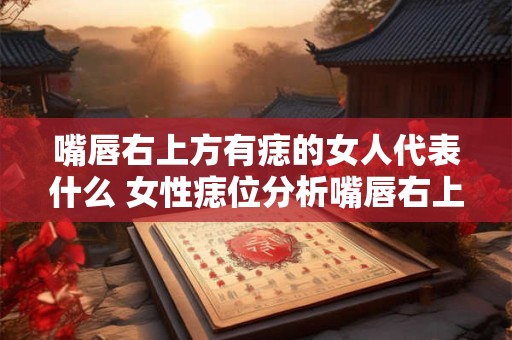 嘴唇右上方有痣的女人代表什么 女性痣位分析嘴唇右上方代表什么