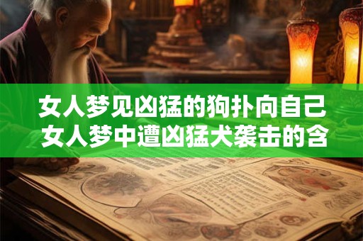 女人梦见凶猛的狗扑向自己 女人梦中遭凶猛犬袭击的含义是什么