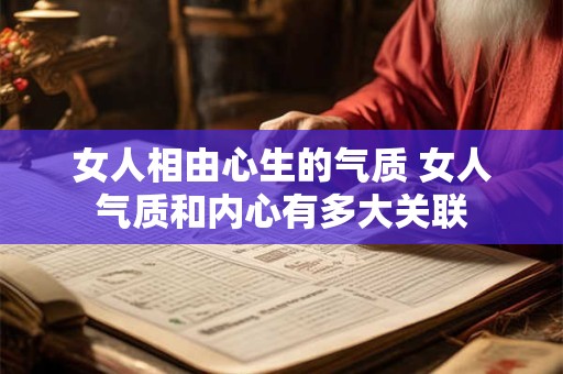 女人相由心生的气质 女人气质和内心有多大关联