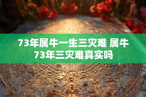73年属牛一生三灾难 属牛73年三灾难真实吗