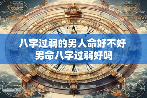 八字过弱的男人命好不好 男命八字过弱好吗 八字过弱的男人命好不好 男命八字过弱好吗