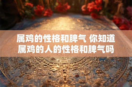 属鸡的性格和脾气 你知道属鸡的人的性格和脾气吗
