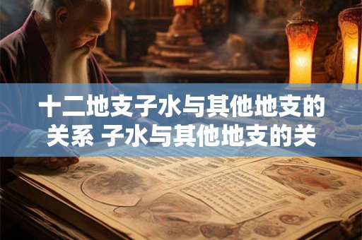 十二地支子水与其他地支的关系 子水与其他地支的关系是什么
