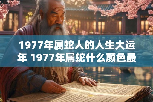 1977年属蛇人的人生大运年 1977年属蛇什么颜色最幸运