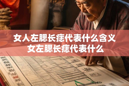 女人左腮长痣代表什么含义 女左腮长痣代表什么