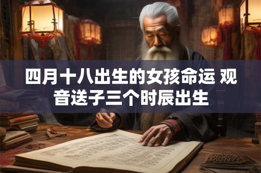 四月十八出生的女孩命运 观音送子三个时辰出生