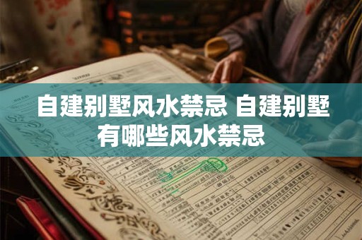 自建别墅风水禁忌 自建别墅有哪些风水禁忌