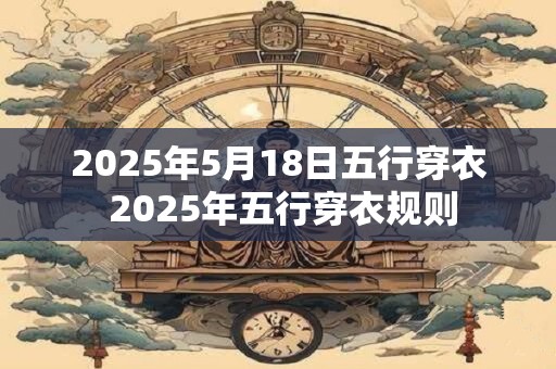 2025年5月18日五行穿衣 2025年五行穿衣规则