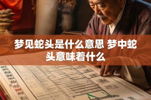 梦见蛇头是什么意思 梦中蛇头意味着什么