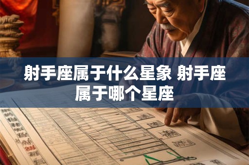 射手座属于什么星象 射手座属于哪个星座