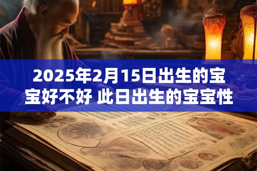 2026年2月15日出生的宝宝好不好 此日出生的宝宝性格