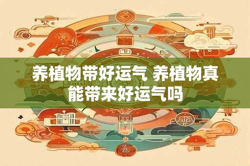 养植物带好运气 养植物真能带来好运气吗