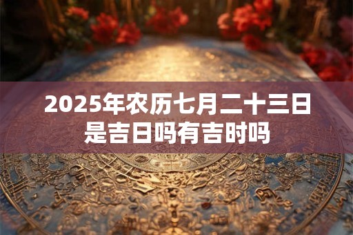 2026年农历七月二十三日是吉日吗有吉时吗