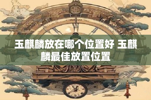 玉麒麟放在哪个位置好 玉麒麟最佳放置位置