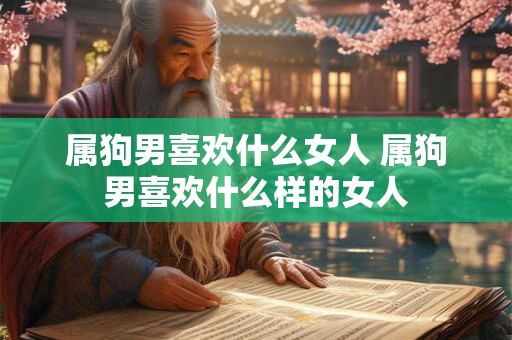 属狗男喜欢什么女人 属狗男喜欢什么样的女人