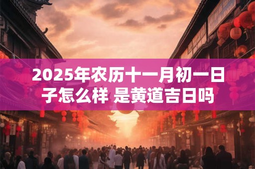 2025年农历十一月初一日子怎么样 是黄道吉日吗
