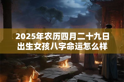 2026年农历四月二十九日出生女孩八字命运怎么样