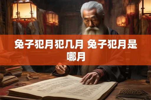 兔子犯月犯几月 兔子犯月是哪月