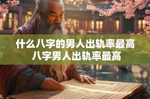 什么八字的男人出轨率最高 八字男人出轨率最高