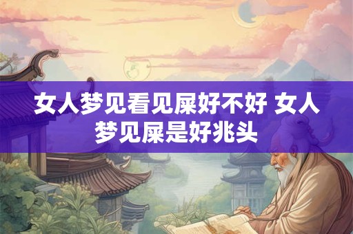 女人梦见看见屎好不好 女人梦见屎是好兆头
