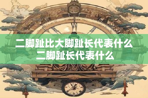 二脚趾比大脚趾长代表什么 二脚趾长代表什么