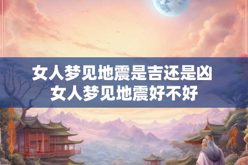 女人梦见地震是吉还是凶 女人梦见地震好不好