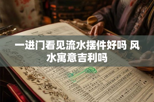 一进门看见流水摆件好吗 风水寓意吉利吗