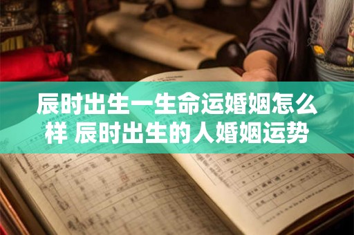 辰时出生一生命运婚姻怎么样 辰时出生的人婚姻运势如何