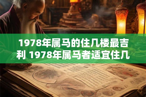 1978年属马的住几楼最吉利 1978年属马者适宜住几楼
