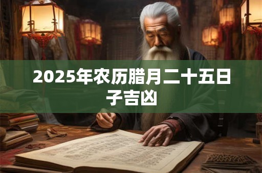 2025年农历腊月二十五日子吉凶