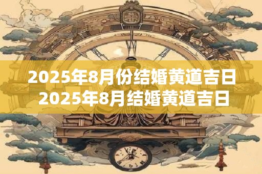2025年8月份结婚黄道吉日 2025年8月结婚黄道吉日是哪天