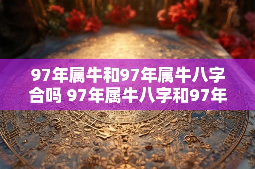 97年属牛和97年属牛八字合吗 97年属牛八字和97年属牛合吗