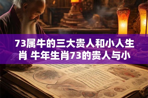 73属牛的三大贵人和小人生肖 牛年生肖73的贵人与小人