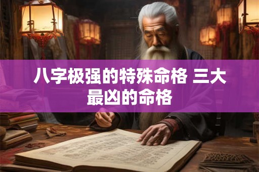 八字极强的特殊命格 三大最凶的命格