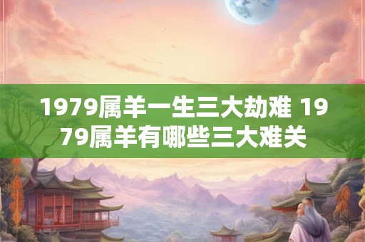 1979属羊一生三大劫难 1979属羊有哪些三大难关