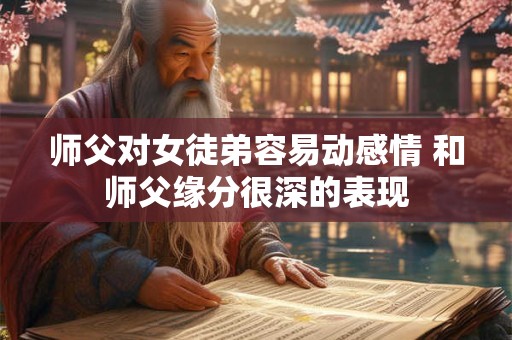 师父对女徒弟容易动感情 和师父缘分很深的表现
