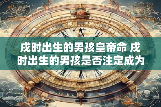 戌时出生的男孩皇帝命 戌时出生的男孩是否注定成为皇帝
