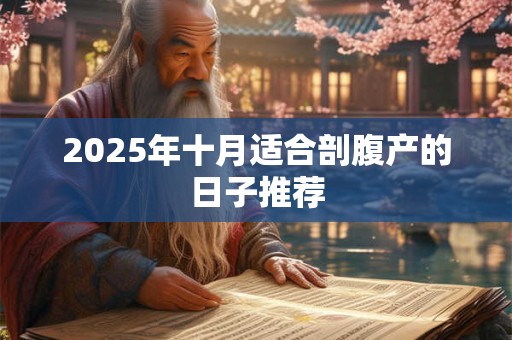 2025年十月适合剖腹产的日子推荐