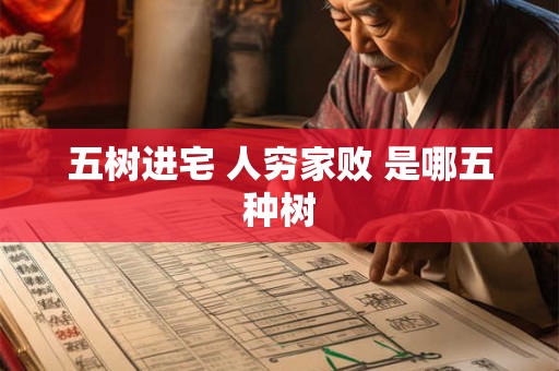 五树进宅 人穷家败 是哪五种树