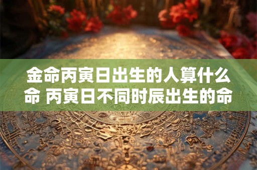 金命丙寅日出生的人算什么命 丙寅日不同时辰出生的命运详解