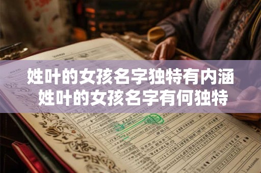 姓叶的女孩名字独特有内涵 姓叶的女孩名字有何独特内涵