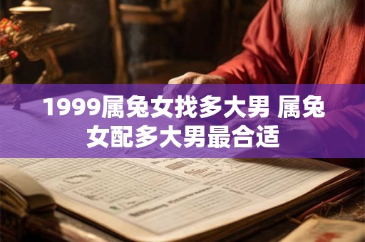 1999属兔女找多大男 属兔女配多大男最合适