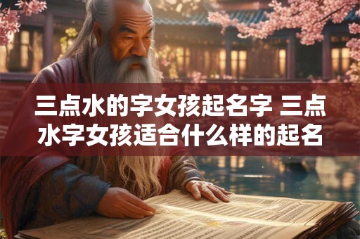 三点水的字女孩起名字 三点水字女孩适合什么样的起名字