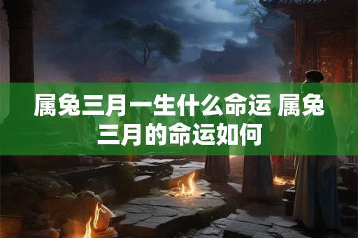 属兔三月一生什么命运 属兔三月的命运如何